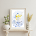 Print - Bluebell fairy reading