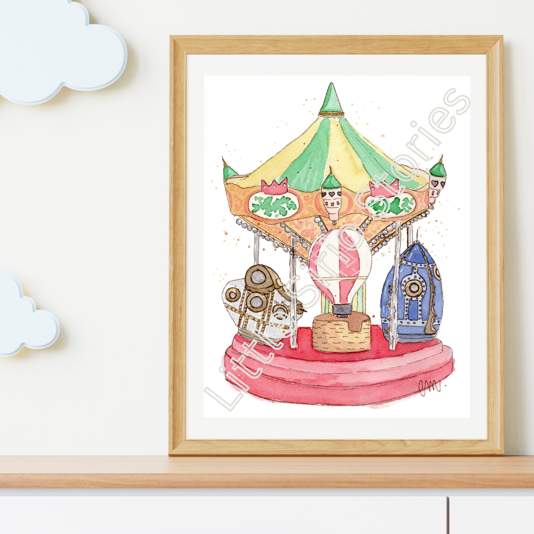 Print - Carousel Jules Verne