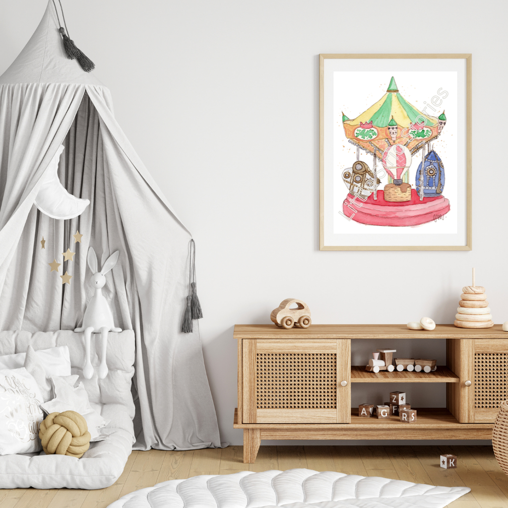 Print - Carousel Jules Verne