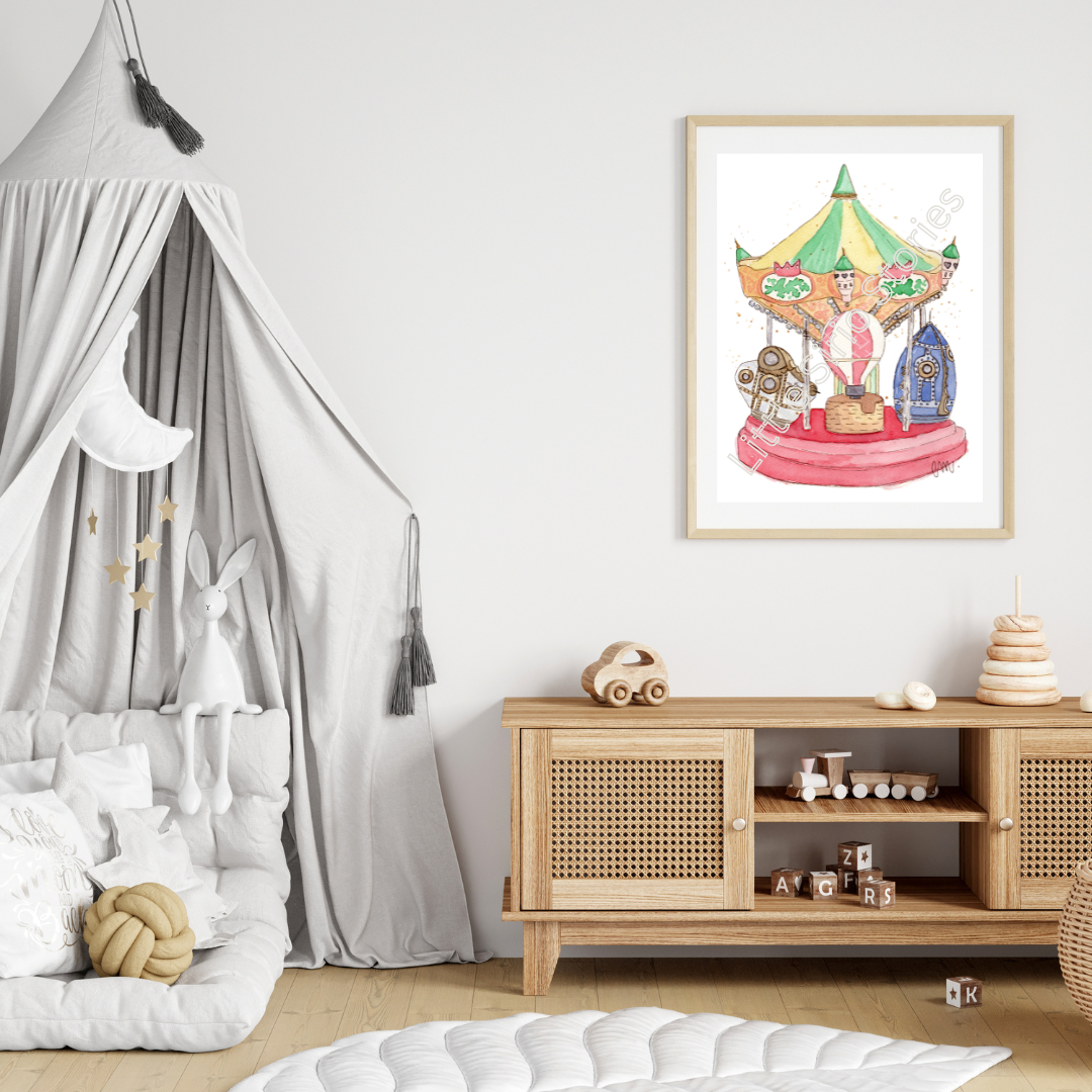 Print - Carousel Jules Verne
