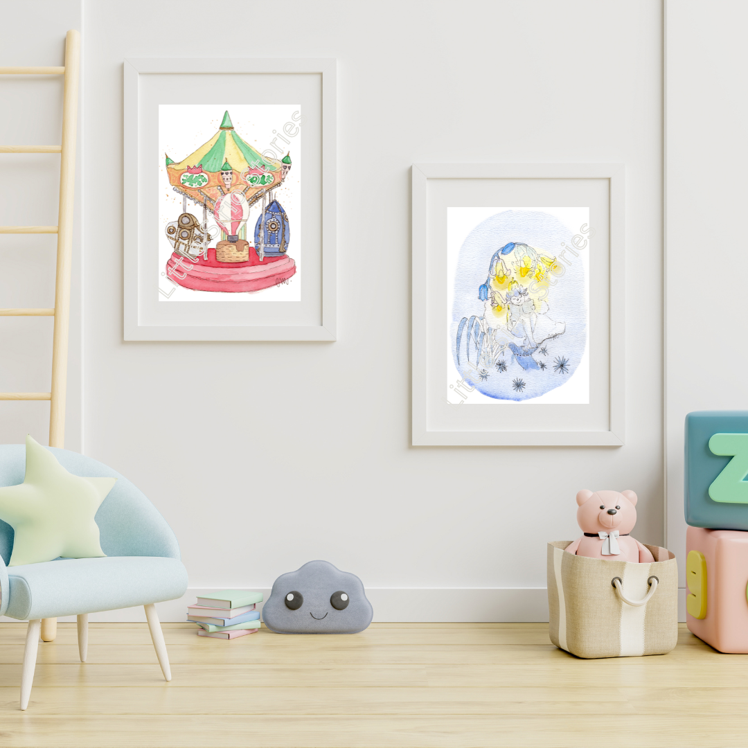 Print - Bluebell fairy reading